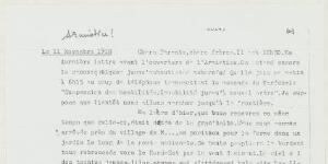 04-Lettre de Georges Hoog 11 novembre 1918 : Armistice
